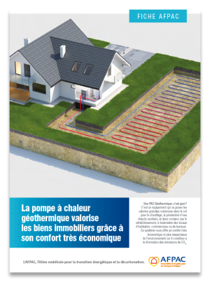 La pompe à chaleur géothermique valorise les biens immobiliers grâce à son confort très économique