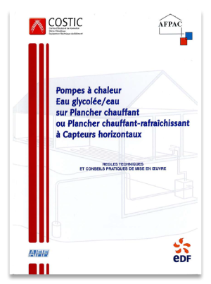 4. Pompes à chaleur Eau glycolée/Eau sur plancher chauffant/rafraîchissant à capteurs horizontaux